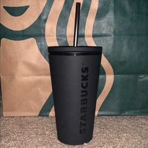 Matte black Starbucks Tumbler
